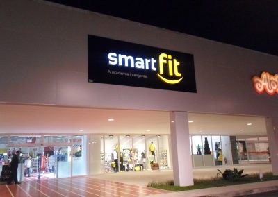 Letreiros Backlight com iluminação