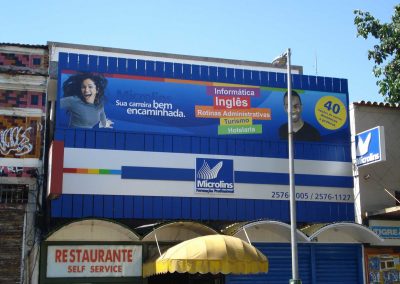 Letreiros Frontlight com letras caixa